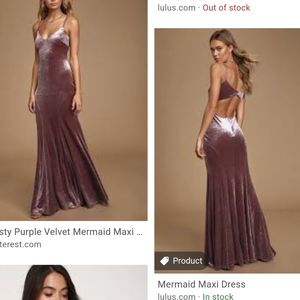 Lulu's mauve dress